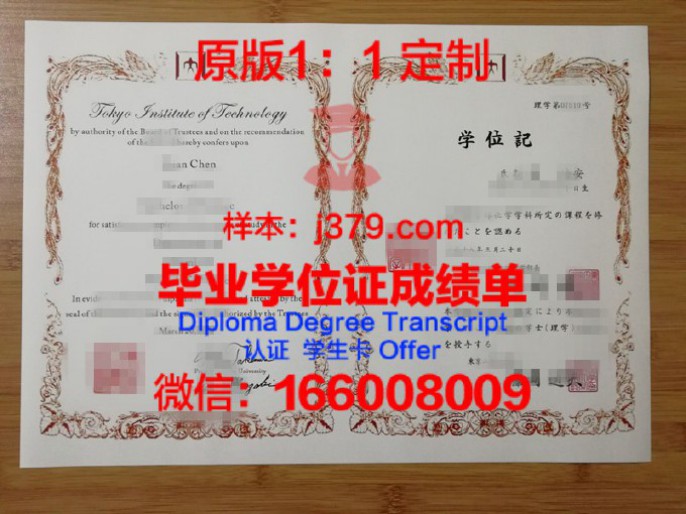 东京工科大学毕业证学位文凭学历Diploma