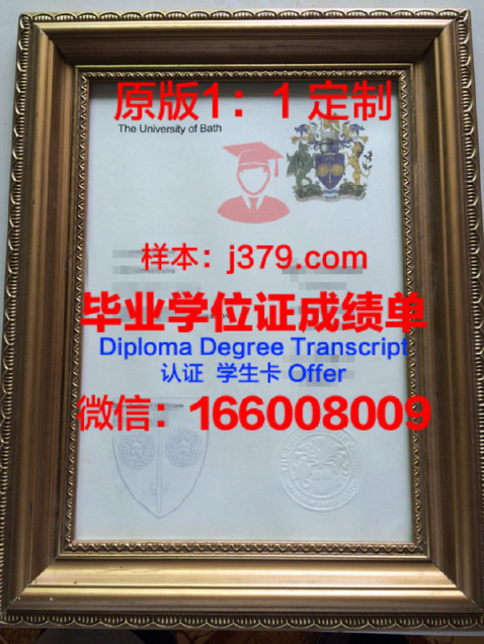 巴斯大学毕业证图片Bath University Diploma