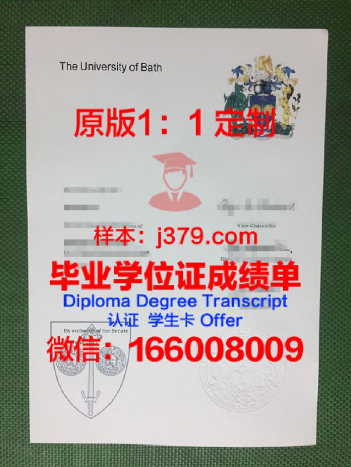 巴斯斯巴大学毕业证样品Bath Spa University Diploma