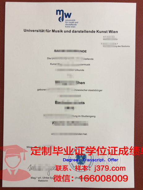 维也纳音乐大学毕业证图片(维也纳音乐大学毕业证图片大全)