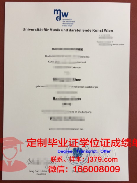 维也纳爵士与流行音乐大学博士毕业证书(维也纳国立音乐与表演艺术大学留学)