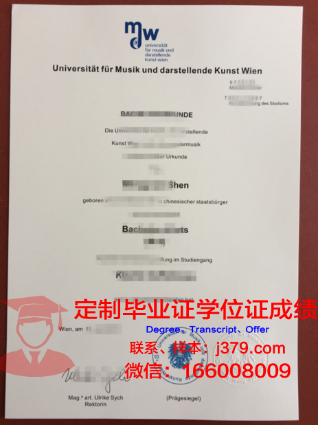 维也纳音乐与艺术市立大学的毕业证啥样(维也纳国立音乐与艺术表演大学)