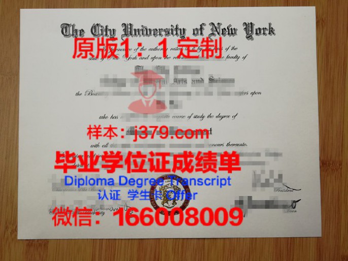 纽约城市大学亨特学院毕业证认证成绩单Diploma