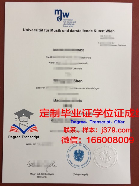 维也纳应用艺术大学毕业证壳子(维也纳大学毕业证书)