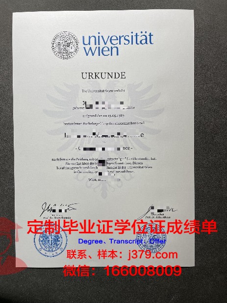 维戈大学毕业证书模板(维也纳大学毕业证书)